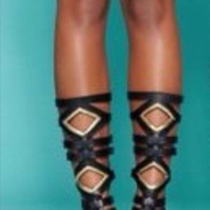 Steve Madden Aristotle Gladiator Sandal NEW IN BOX NEVER WORN Size 8 Black